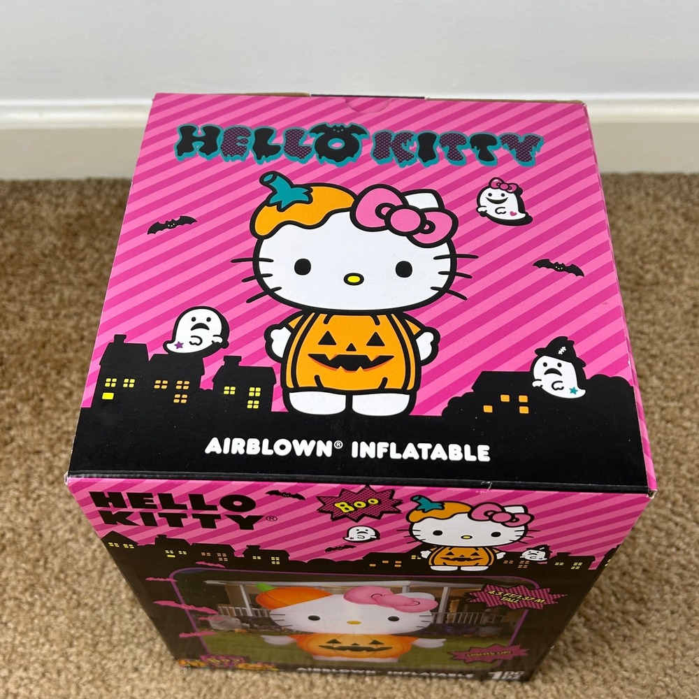 Hello Kitty Airblown Inflatable Halloween Pumpkin Costume Decor 4.5 FT Tall - Picture 7 of 7